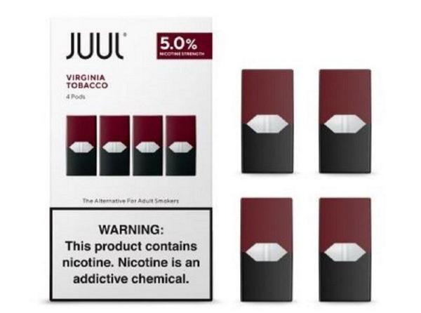 Pod Refil Juul - 4 Refil - Virgínia Tobacco - 5.0%