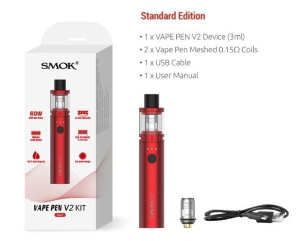 Kit Mod - Vape Pen V2 - 1600 mAh - Smok - Image 3