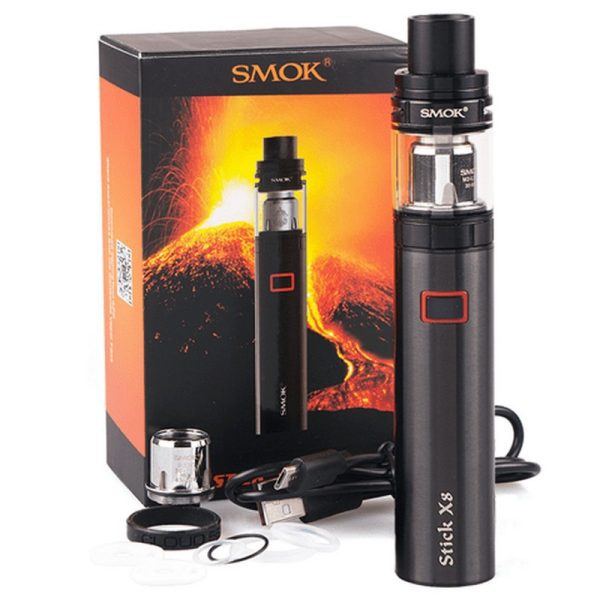 Stick X8 - 45W - 3000mAh - c/ Atomizador TFV8 X-Baby - Kit Mod - Smok