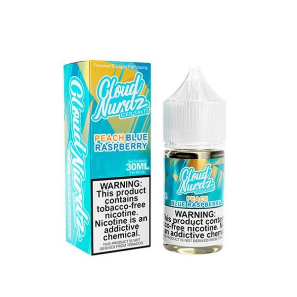 Peach Blue Razz Iced - Cloud Nurdz Salts - 30ml