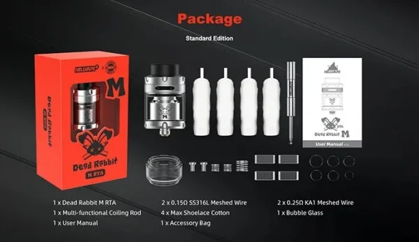 Atomizador - Dead Rabbit M - RTA - HellVape - Image 3