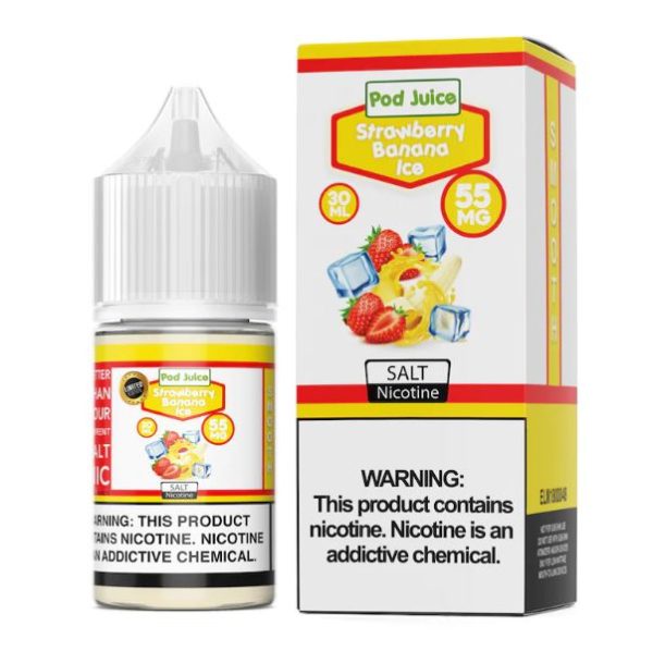 Strawberry Banana Ice - Pod Juice Salt - 30ML