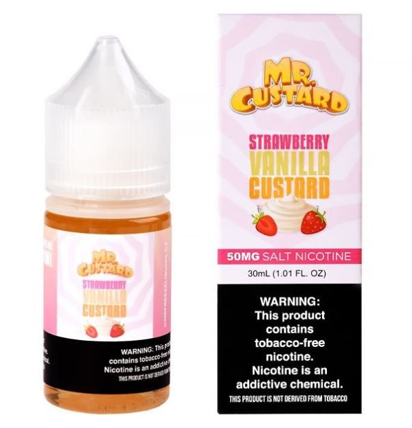 Mr. Custard – Strawberry Vanilla Custard - Mr. Freeze Salt - 30ml