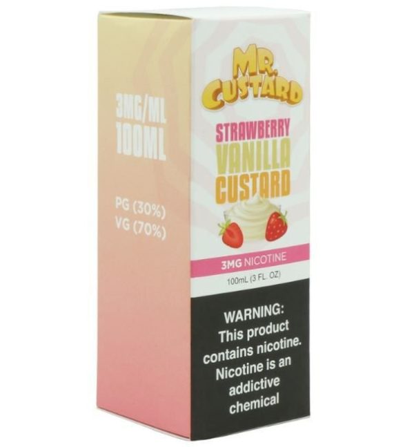 Mr. Custard – Strawberry Vanilla Custard - Mr. Freeze Salt - 30ml - Image 2