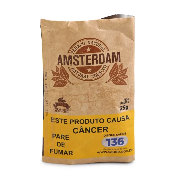 Amsterdam - Tobacco Natural - Fumo Para Cigarro