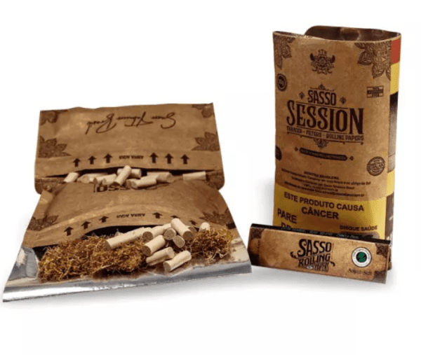 Kit - Tabacco Sasso Session - Seda - Filtro - Tabacco - 25g - Image 2