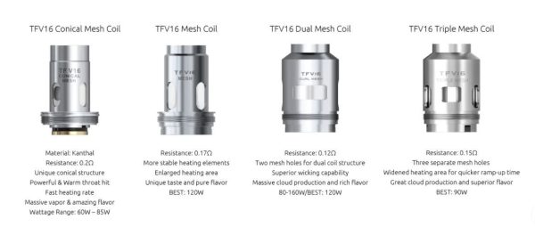 Coil / Bobina / Resistência - TFV16 - Mesh - 0.17 ohm - Smok - Image 2