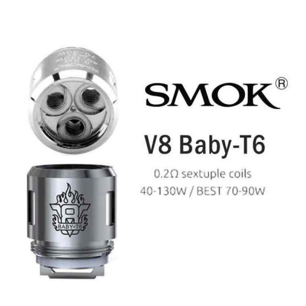 Bobina Coil /  Resistência - TFV8 Baby - T6 0.2Ohm - Smok - Image 2